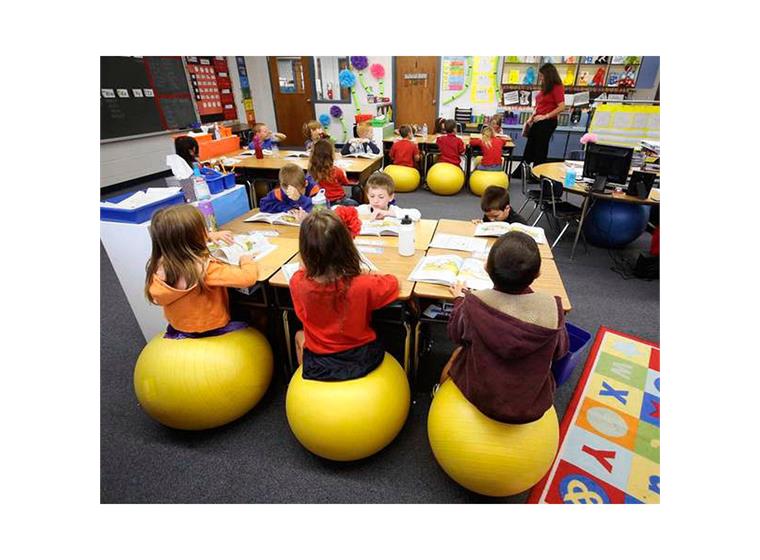 Sitteballer Sit`n gym 45 cm Gul (15) 15 populære sitteballer til skoleklasser 